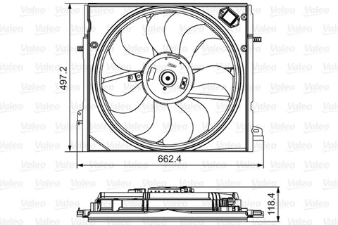 VALEO FAN Fits NISSAN QASHQAI 18-on 696583