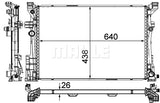 RADIATOR MERCEDES B-CLASS (MAHLE/BEHR)