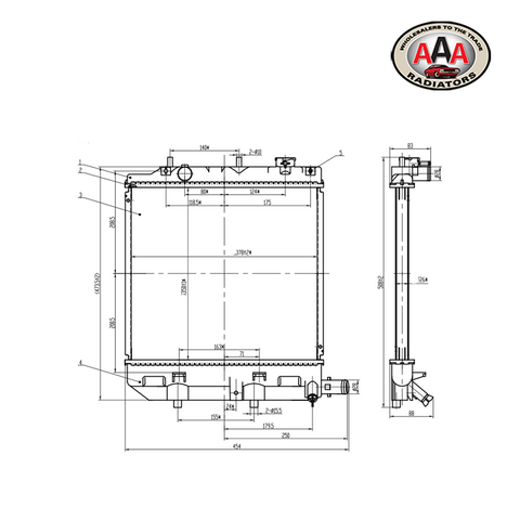 RADIATOR Fits MAZDA 121 DW (1998 - on)