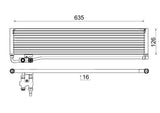 OIL COOLER FITS MERCEDES W204 (A0995000400) (MAHLE/BEHR)