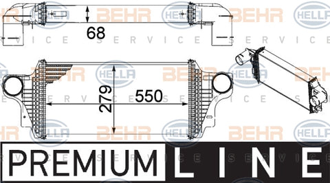 BEHR INTERCOOLER Fits MERCEDES BENZ GL320/GL450 05-12 8ML 376 754-621