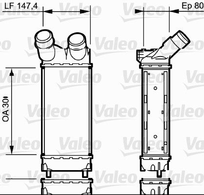 VALEO INTERCOOLER Fits CITROEN BERLINGO B9/PEUGEOT PARTNER 1.6 HDi 08-14 818866