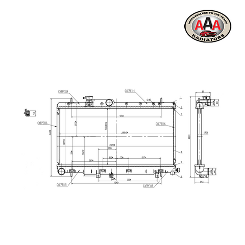 RADIATOR Fits SUBARU IMPREZA (2004 - 2007)