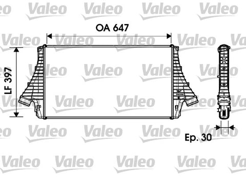 VALEO INTERCOOLER Fits SAAB 9-3 D75/E50/YS3F 02-15 817729