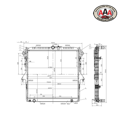 RADIATOR Fits FORD RANGER (2012 - on)