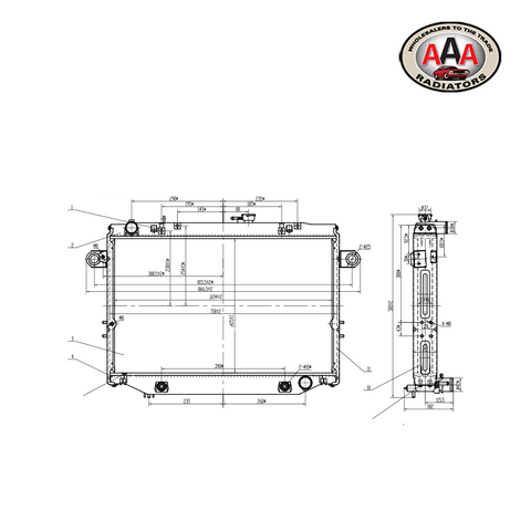 RADIATOR Fits TOYOTA LAND CRUISER (1998 - 2002)