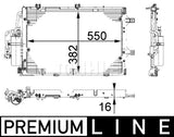 CONDENSER FITS HOLDEN BARINA - (MAHLE/BEHR)