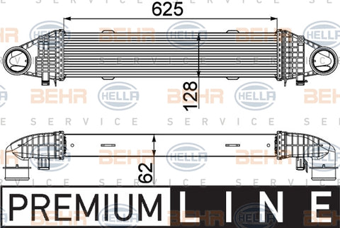 BEHR INTERCOOLER Fits C220/C320/C350 CDI 07-14 8ML 376 777-111