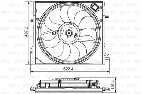 VALEO FAN Fits NISSAN QASHQAI/X-TRAIL 14-on 698582