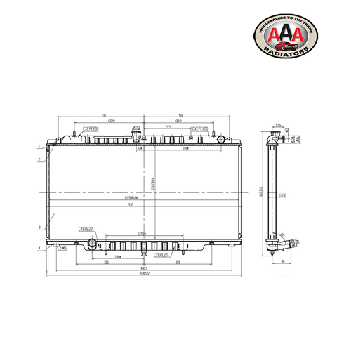 RADIATOR Fits NISSAN PATROL (1997 - 2000) MANUAL