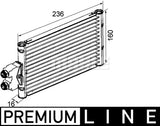 OIL COOLER FITS MERCEDES (A21150017000) - MAHLE/ BEHR