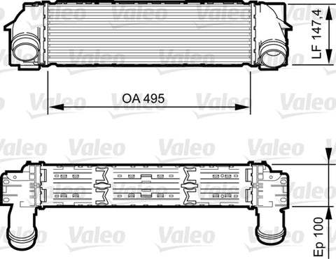 VALEO INTERCOOLER Fits BMW X3 F25/X4 F26 11-18 818254