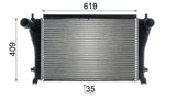 INTERCOOLER FITS SKODA (5Q0145803AD)- MAHLE/BEHR