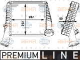 BEHR Intercooler Fits AUDI Q7/ PORSCHE CAYENNE/VW TOUAREG 04-15 8ML 376 723-481