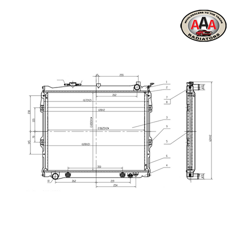 RADIATOR Fits MAZDA MPV (1996 - 1998)