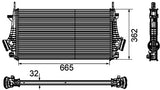 INTERCOOLER FITS OPEL INSIGNIA - MAHLE/BEHR