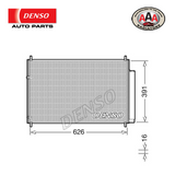 AAA (DENSO) CONDENSER Fits TOYOTA COROLLA (2007 - on)