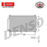 AAA (DENSO) CONDENSER Fits HONDA CR-V RE (2007 - 2011)