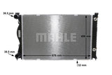 RADIATOR FITS AUDI A6 (4F0121251AE)- MAHLE/BEHR