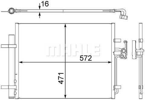 LAND ROVER CONDENSER - MAHLE