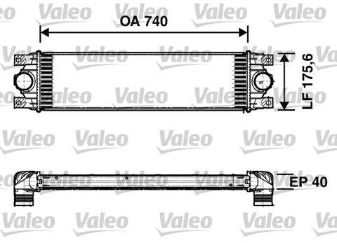 VALEO INTERCOOLER Fits RENAULT MASTER X70 2.5 dCi 03-11 817637