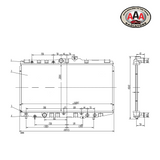 RADIATOR Fits HOLDEN NOVA (1989 - 1992) MANUAL