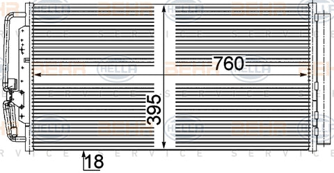 BEHR/MAHLE CONDENSER 8FC 351 024-551