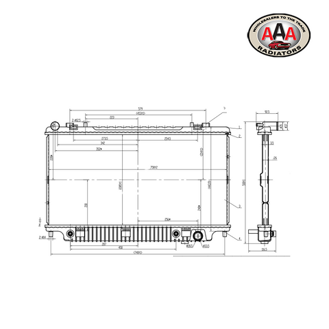 RADIATOR Fits HOLDEN COMMODORE (2006 - 2015) MANUAL