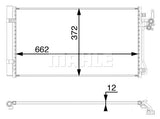 CONDENSER fits LAND ROVER (MAHLE/BEHR)