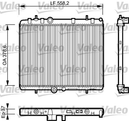 VALEO RADIATOR Fits CITROEN C5 RC/RD/RE/PEUGEOT 407 04-11 734463