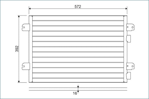 VALEO CONDENSER Fits RENAULT SCENIC JA0/1 99-03 817701