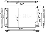 CONDENSER FITS VOLVO XC90 (MAHLE/BEHR)