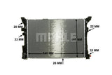 RADIATOR MERCEDES B-CLASS (MAHLE/BEHR)