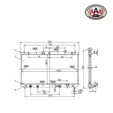 RADIATOR Fits TOYOTA CAMRY (2004 - on)