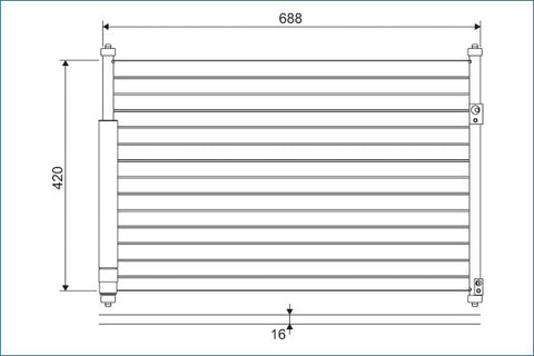 VALEO CONDENSER Fits SUZUKI GRAND VITARA 05-18 814228