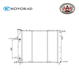 AAA (KOYORAD) RADIATOR Fits JEEP CHEROKEE I 91-99/GRAND CHEROKEE II XJ 98-02