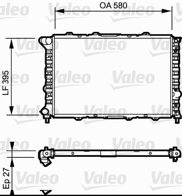 VALEO RADIATOR Fits ALFA ROMEO 156,932 2.0L/2.5L 99-05 732013