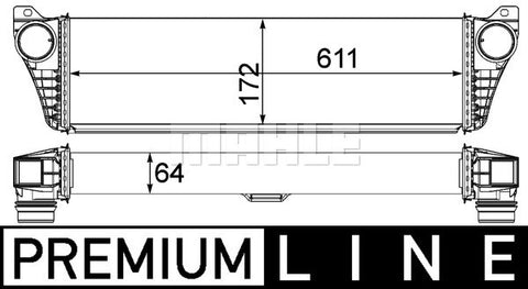 INTERCOOLER FITS MERCEDES VITO - MAHLE/BEHR
