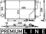 CONDENSER MERCEDES (MAHLE/BEHR)