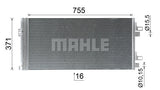 CONDENSER FITS FIAT (MAHLE/BEHR)