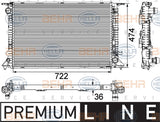 BEHR RADIATOR Fits AUDI A4/A5 B8,8F7 07-12 8MK 376 745-651/8MK376745651