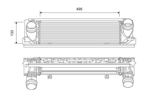 VALEO INTERCOOLER FITS BMW 4 (818261)