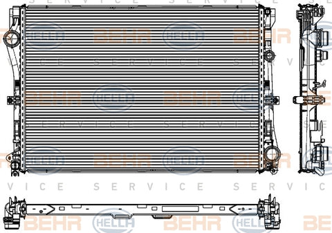 BEHR RADIATOR fits MERCEDES 8MK 376 908-101