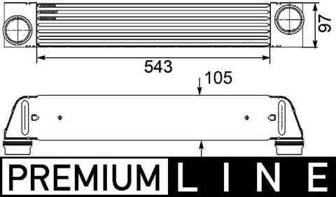 INTERCOOLER FITS BMW (17517795823) - MAHLE/BEHR