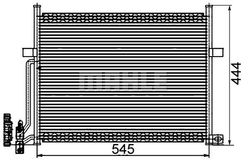 CONDENSER FITS BMW S26 SERIES (MAHLE./BEHR)