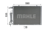 BEHR/MAHLE CONDENSER 8FC 351 319-631 /  AC 750 000P