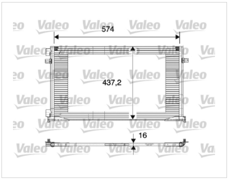 RENAULT CONDENSER - 817577 (VALEO)