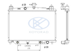 RADIATOR(KOYO) RADIATOR Fits MAZDA 2 DE AUTO 07-14 PL062169