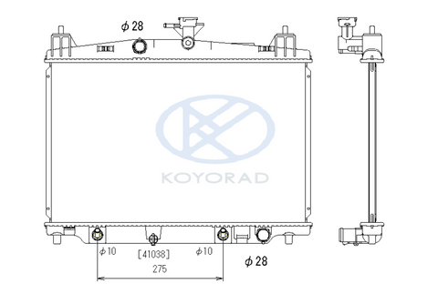 RADIATOR(KOYO) RADIATOR Fits MAZDA 2 DE AUTO 07-14 PL062169